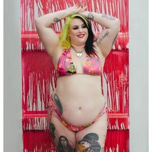 Sourpuss Tropighoul Scrunch Bikini NWT S